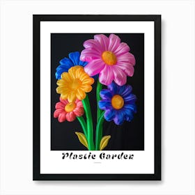 Bright Inflatable Flowers Poster Cineraria 4 Art Print