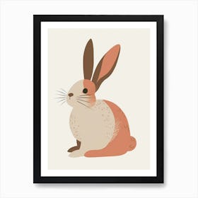Mini Satin Rabbit Nursery Illustration 1 Art Print