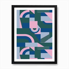 Outlandish Blocks Art Print