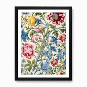 Floral Wallpaper 67 Art Print