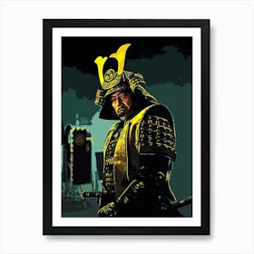 Samurai Warrior shogun Art Print