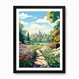 Montreal Botanical Garden Canada Illustration 3  Art Print