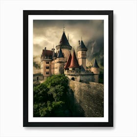 Castle In The Clouds Art Print