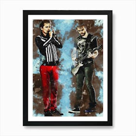 Smudge Matt Bellamy & Chris Wolstenholme Art Print