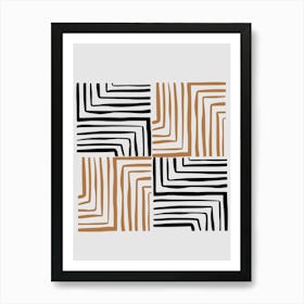Zebra Stripes minimalism art Art Print