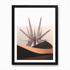 Spaceship Sand Dunes Art Print