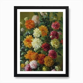 Dahlia Painting 1 Flower Art Print