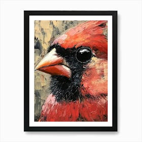 Cardinal In The Woods 3 Art Print