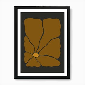 Autumn Flower 03 - Cinnamon Art Print