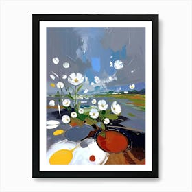 River Flowers Poster