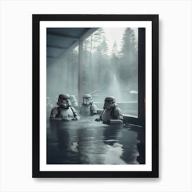 Star Wars Stormtroopers Spa Art Print