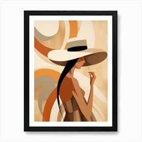 Lady In A Hat Art Print