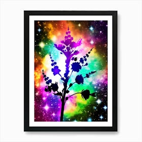 Flower In Space 15 Art Print