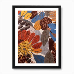 Fall Botanicals Forget Me Not Art Print