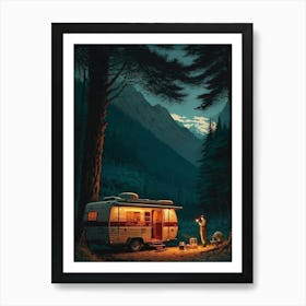 Rv Camper Art Print