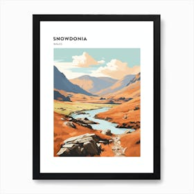Snowdonia National Park Wales 3 Hiking Trail Landscape Poster Art Print