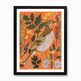 Spring Birds Grouse 2 Art Print