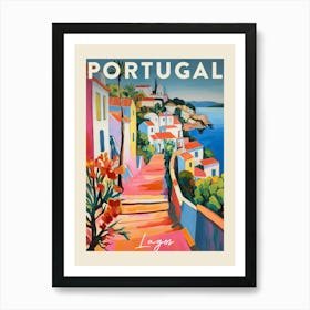 Lagos Portugal 3 Fauvist Painting  Travel Poster Art Print