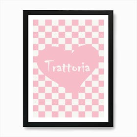 Trattoria Pink Kitchen Posters Art Print