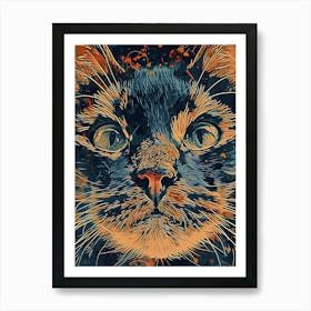 Cat Portrait 2 Art Print