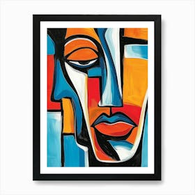 Abstract Face 11 Art Print