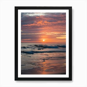 Sunset At The Beach 18 Art Print