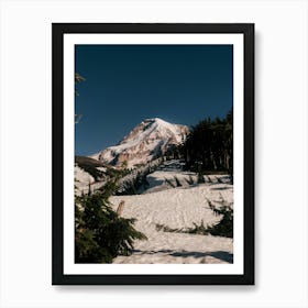 Snowy Mount Hood Art Print