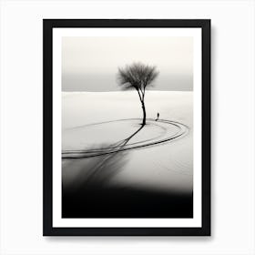 Lone Tree In The Snow 1 Art Print