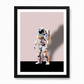 Astronaut In Space Art Print