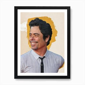 Benicio Del Toro Retro Collage Movies Póster