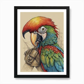 Parrot Canvas Print Art Print