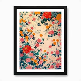 Great Japan  Hokusai Botanical Japanese 2 Art Print