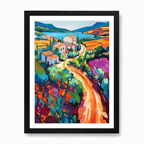 Sicily Italy 2 Fauvist Painting Art Print