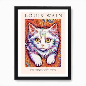 Louis Wain, Kaleidoscope Cats Poster 1 Art Print