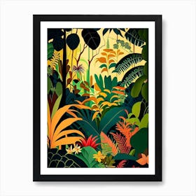 Tropical Paradise Jungle 3 Rousseau Inspired Art Print