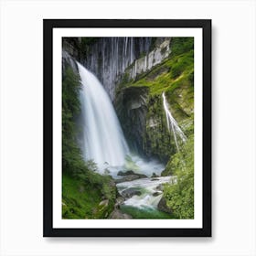 Grawa Waterfall, Austria Realistic Photograph (2) Art Print