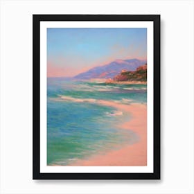 Spiaggia Di Tuerredda Sardinia Italy Monet Style Art Print