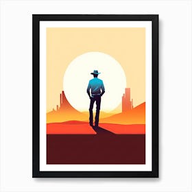 Elegant Cowboy Stance Art Print