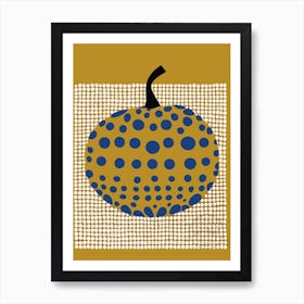 Polka Dot Pumpkin Art Print