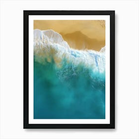 Aerial View Of A Beach 20 Art Print