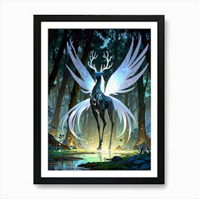 Fairy Deer Art Print