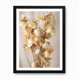 Boho Dried Flowers Sweet Pea 3 Art Print