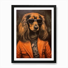 Gangster Dog Afghan Hound Art Print
