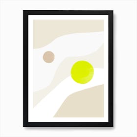 Planet Galaxy Neon Poster