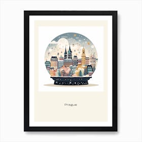 Prague Czech Republic 1 Snowglobe Poster Art Print