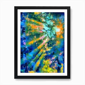 Sun Kissing The Forest Art Print