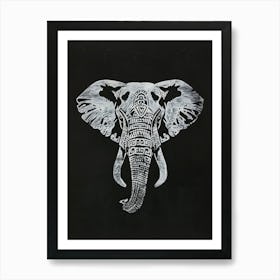 Elephant Head Art Print