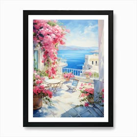 Riviera Mediterranean Hotel Art Print Art Print