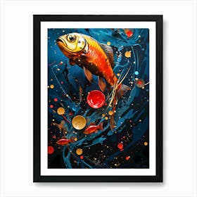 Koi Fish Painting Art Print
