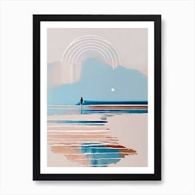 - Abstract Minimal Boho Beach 4 Art Print